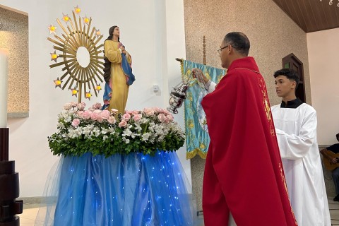 Novenário em preparação para a festa em louvor a Nossa Senhora da Conceição